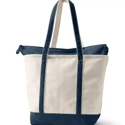 Medium 5 Pocket Open Top Canvas Tote Bag