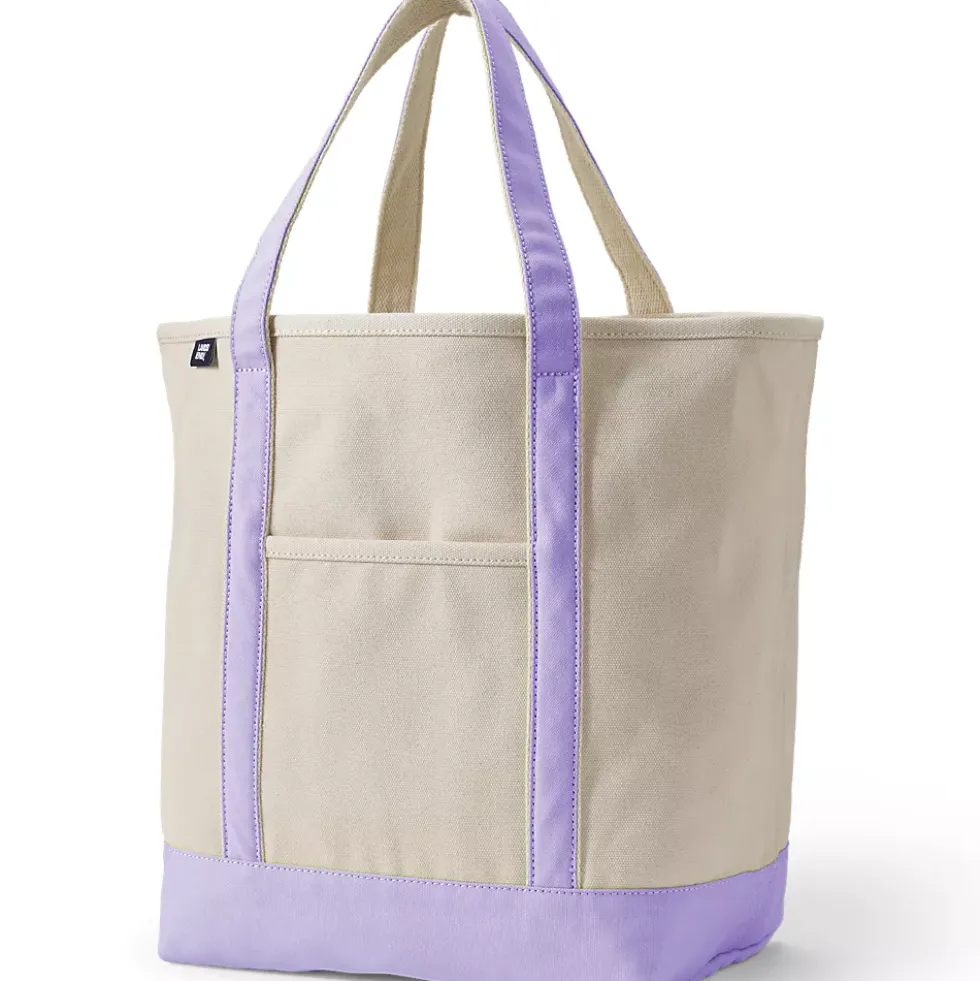 Medium 5 Pocket Open Top Canvas Tote Bag