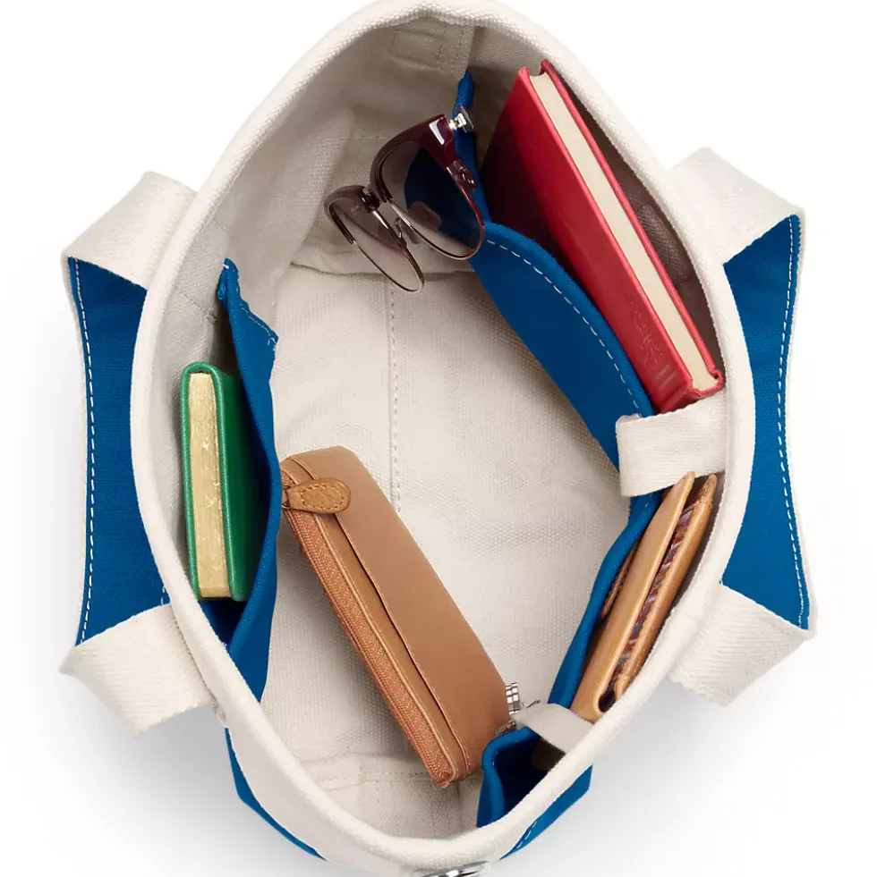 Medium 5 Pocket Open Top Canvas Tote Bag