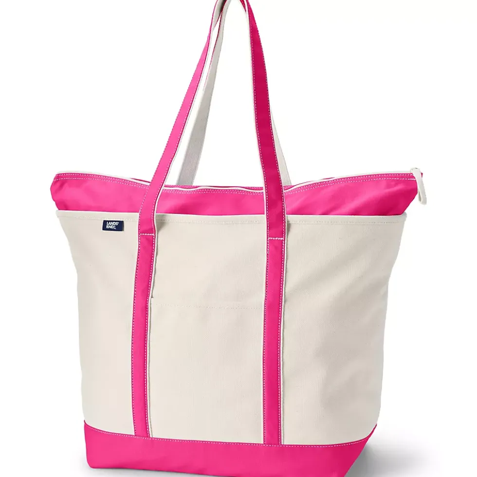Medium 5 Pocket Open Top Canvas Tote Bag