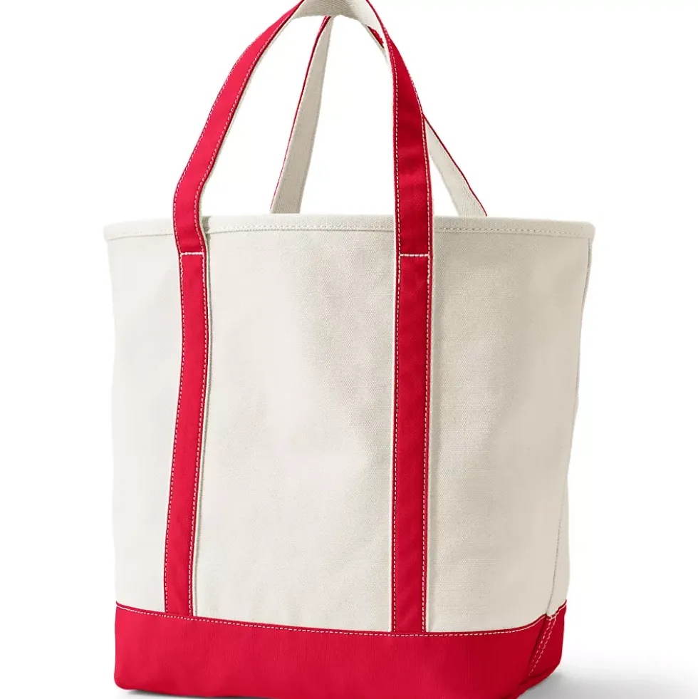 Medium 5 Pocket Open Top Canvas Tote Bag