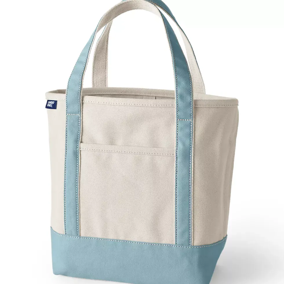 Medium 5 Pocket Open Top Canvas Tote Bag