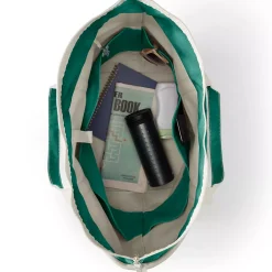 Medium 5 Pocket Open Top Canvas Tote Bag