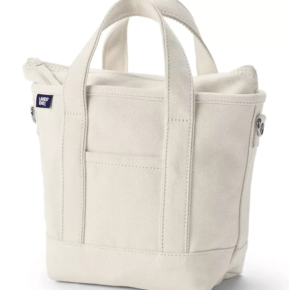Medium 5 Pocket Open Top Canvas Tote Bag