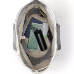 Medium 5 Pocket Open Top Canvas Tote Bag