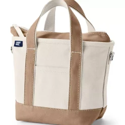 Medium 5 Pocket Open Top Canvas Tote Bag
