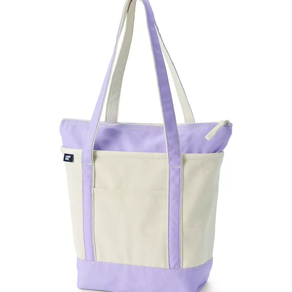Medium 5 Pocket Open Top Canvas Tote Bag