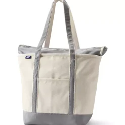 Medium 5 Pocket Open Top Canvas Tote Bag