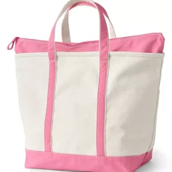 Medium 5 Pocket Open Top Canvas Tote Bag