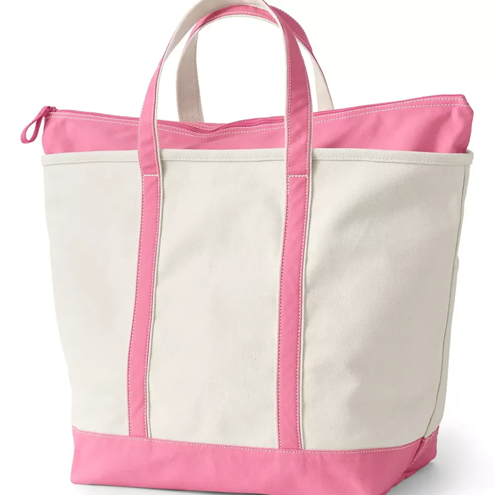 Medium 5 Pocket Open Top Canvas Tote Bag