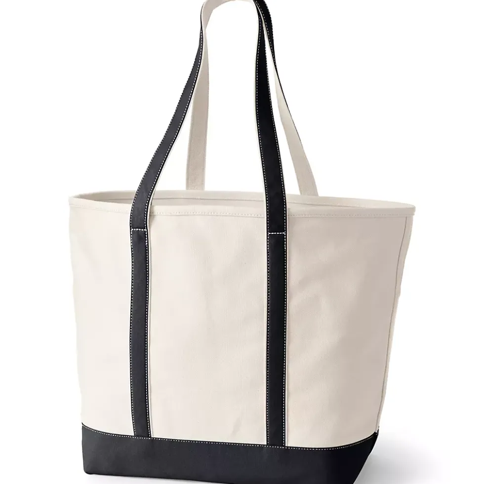 Medium 5 Pocket Open Top Canvas Tote Bag