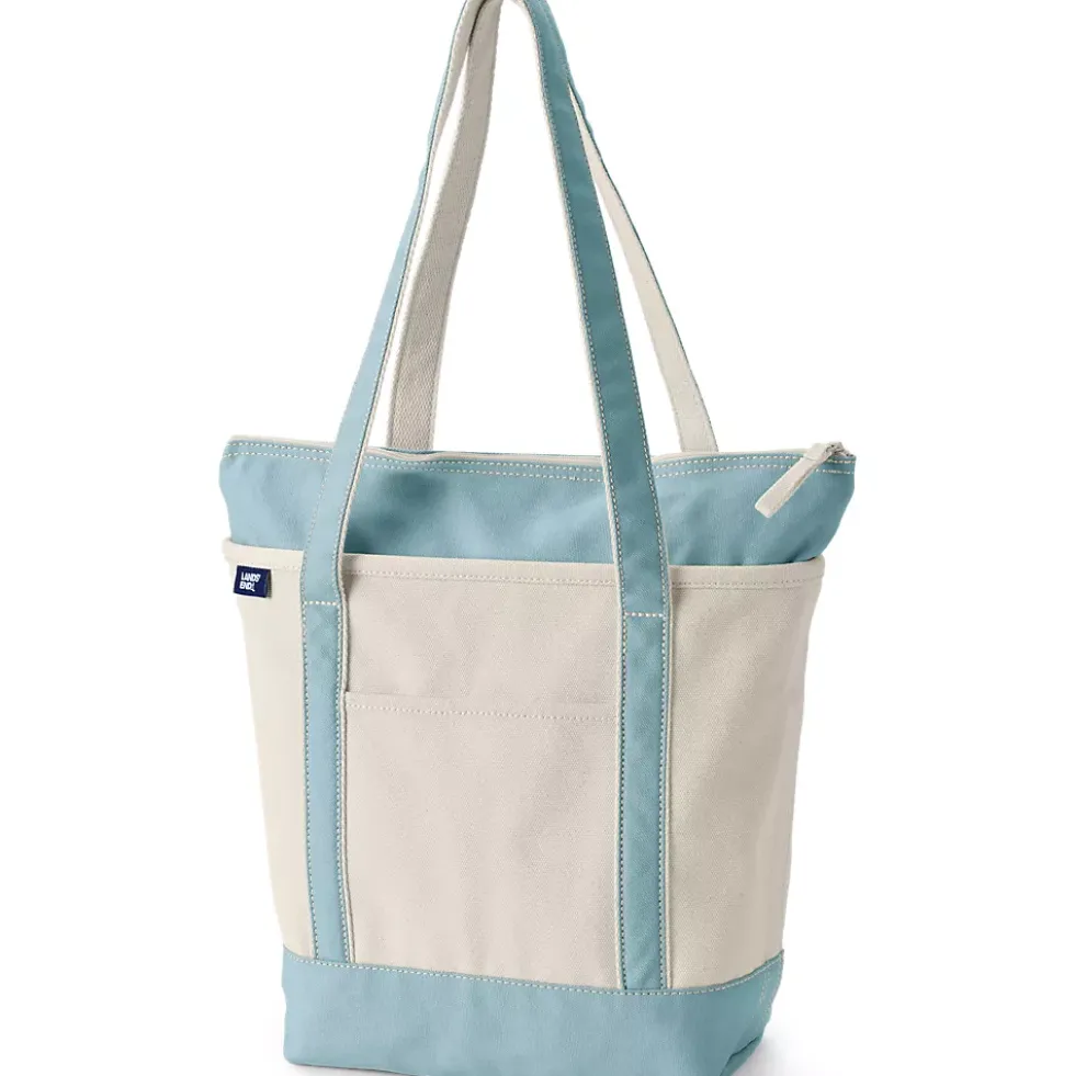 Medium 5 Pocket Open Top Canvas Tote Bag