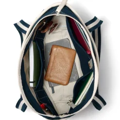 Medium 5 Pocket Open Top Canvas Tote Bag