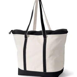 Medium 5 Pocket Open Top Canvas Tote Bag
