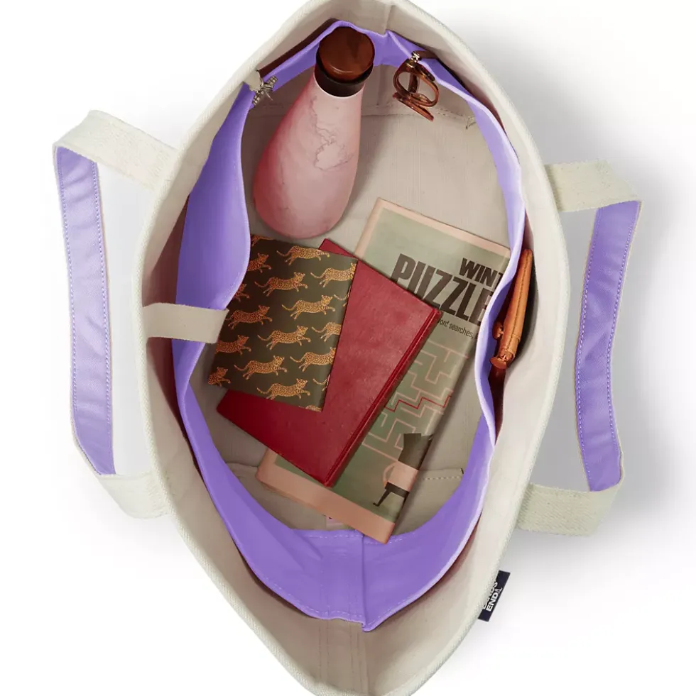 Medium 5 Pocket Open Top Canvas Tote Bag