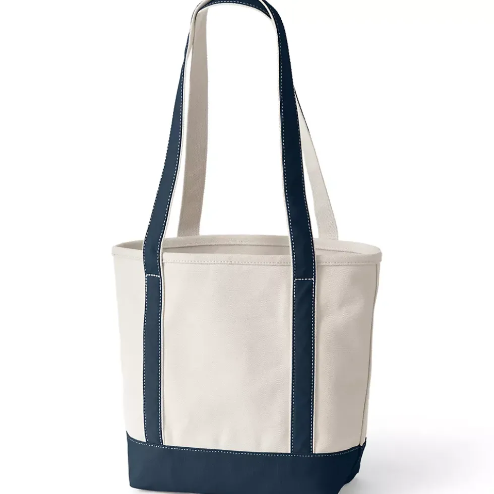 Medium 5 Pocket Open Top Canvas Tote Bag