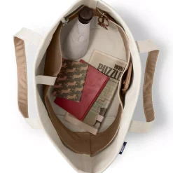 Medium 5 Pocket Open Top Canvas Tote Bag
