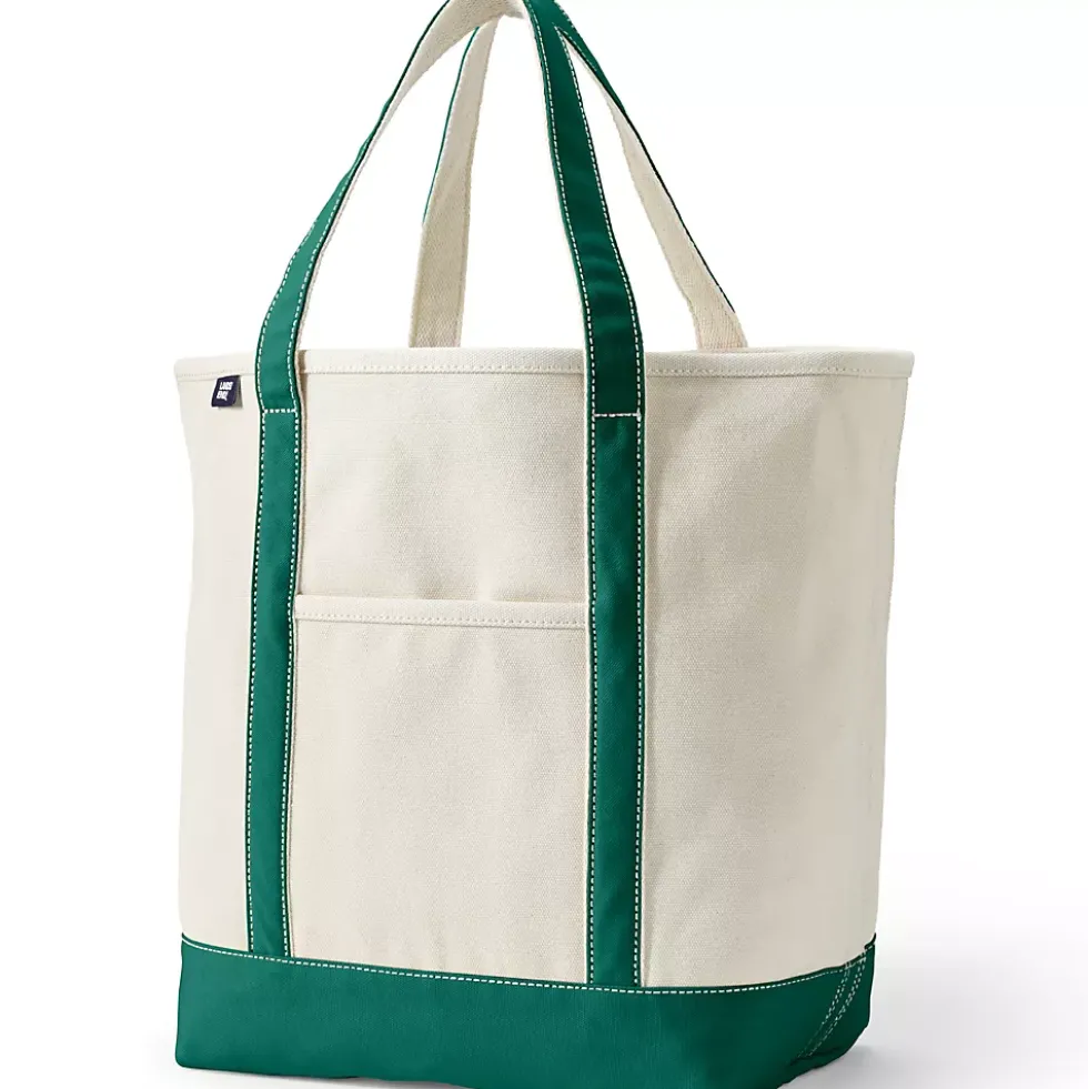 Medium 5 Pocket Open Top Canvas Tote Bag