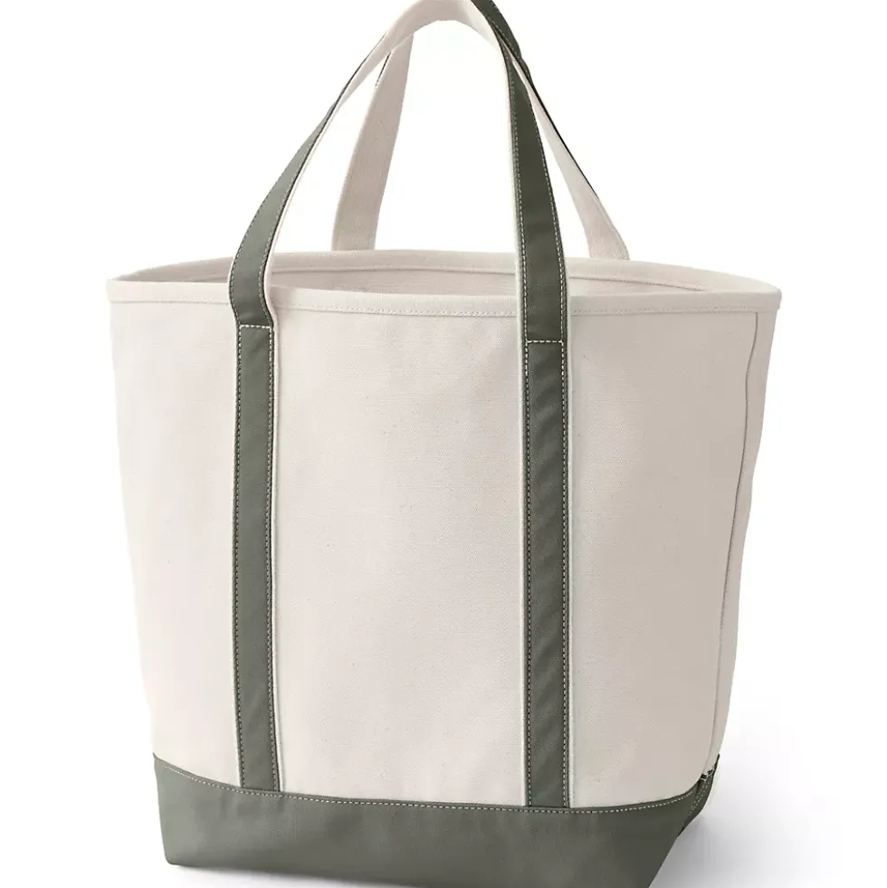 Medium 5 Pocket Open Top Canvas Tote Bag