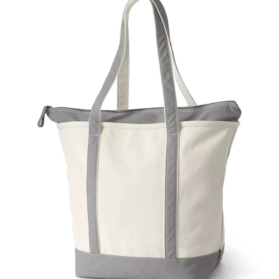 Medium 5 Pocket Open Top Canvas Tote Bag