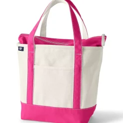 Medium 5 Pocket Open Top Canvas Tote Bag