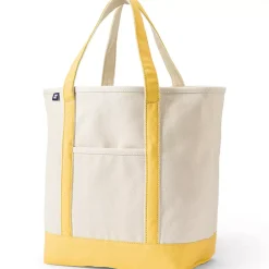 Medium 5 Pocket Open Top Canvas Tote Bag