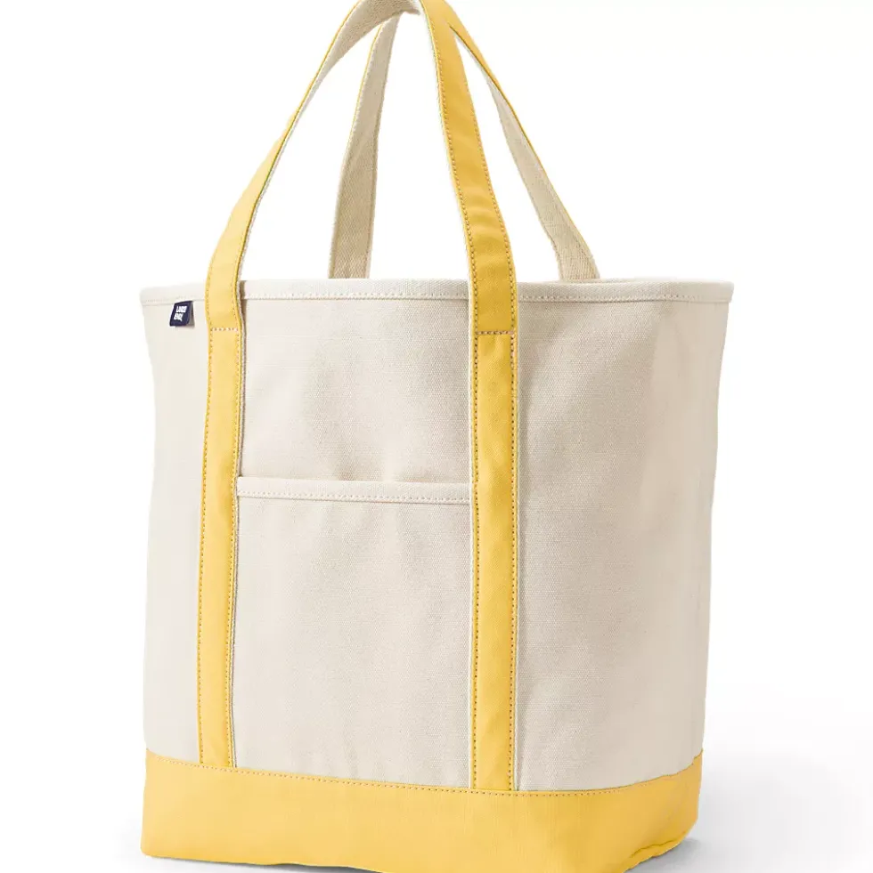 Medium 5 Pocket Open Top Canvas Tote Bag