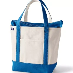 Medium 5 Pocket Open Top Canvas Tote Bag