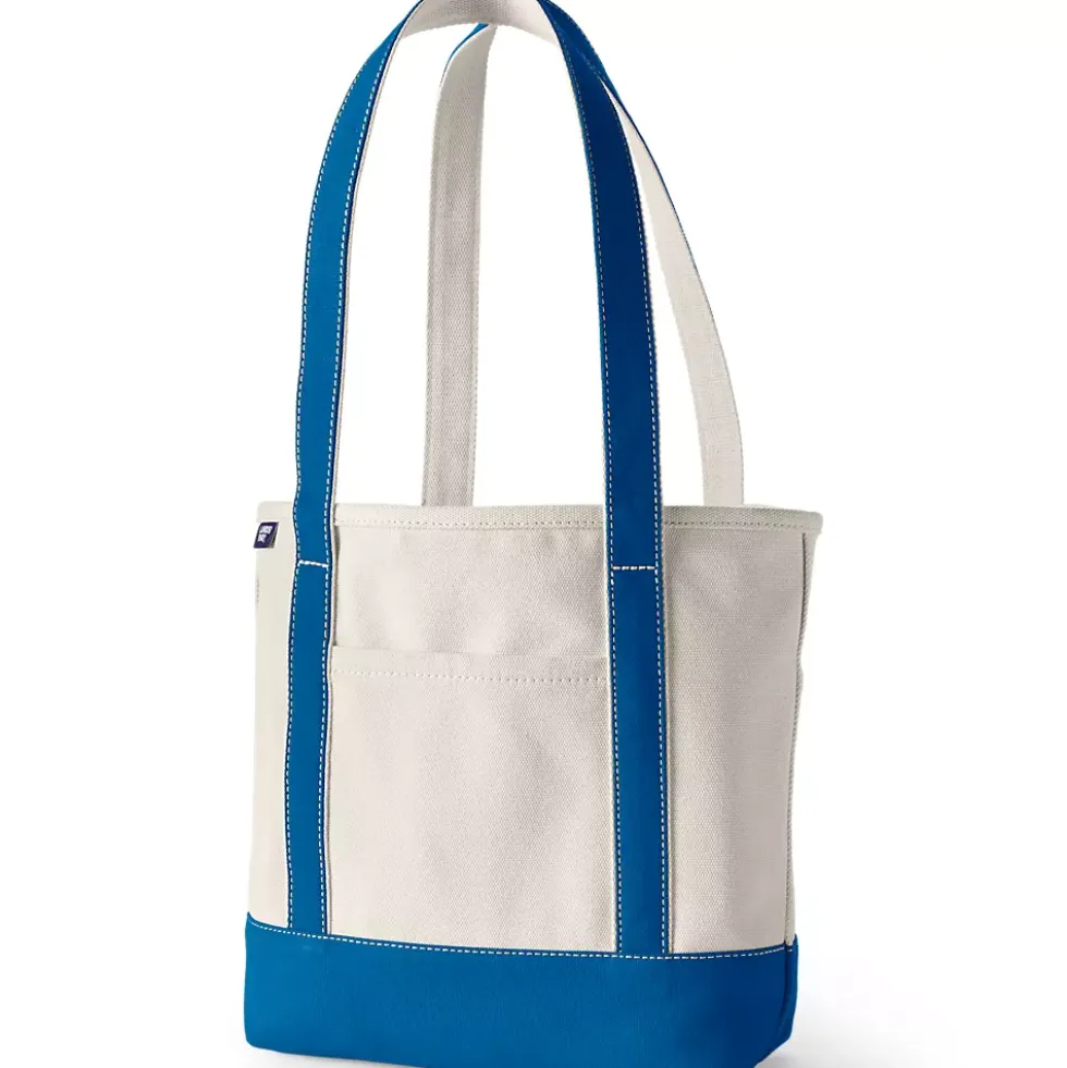 Medium 5 Pocket Open Top Canvas Tote Bag