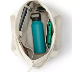 Medium 5 Pocket Open Top Canvas Tote Bag