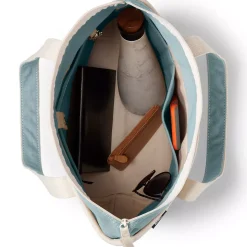 Medium 5 Pocket Open Top Canvas Tote Bag
