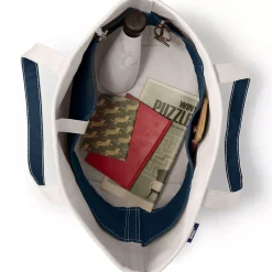 Medium 5 Pocket Open Top Canvas Tote Bag