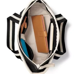 Medium 5 Pocket Open Top Canvas Tote Bag