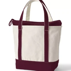 Medium 5 Pocket Open Top Canvas Tote Bag