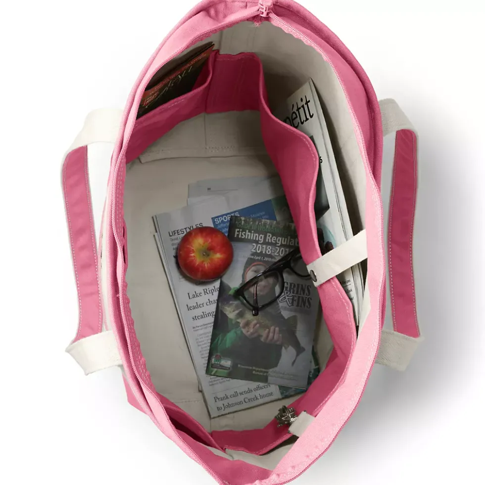 Medium 5 Pocket Open Top Canvas Tote Bag