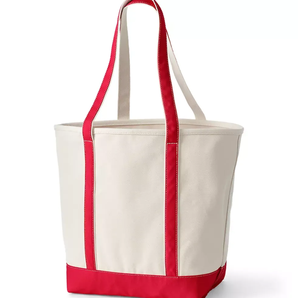Medium 5 Pocket Open Top Canvas Tote Bag
