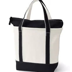 Medium 5 Pocket Open Top Canvas Tote Bag