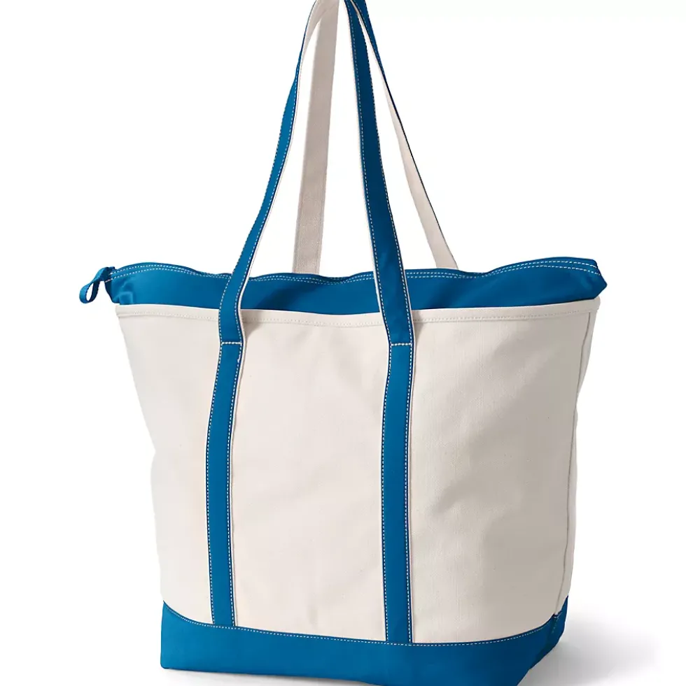 Medium 5 Pocket Open Top Canvas Tote Bag