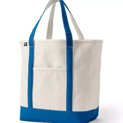Medium 5 Pocket Open Top Canvas Tote Bag