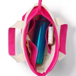 Medium 5 Pocket Open Top Canvas Tote Bag