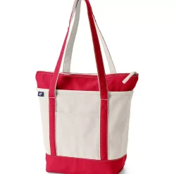 Medium 5 Pocket Open Top Canvas Tote Bag