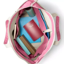 Medium 5 Pocket Open Top Canvas Tote Bag