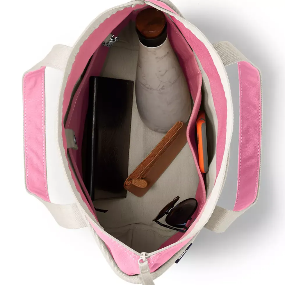 Medium 5 Pocket Open Top Canvas Tote Bag