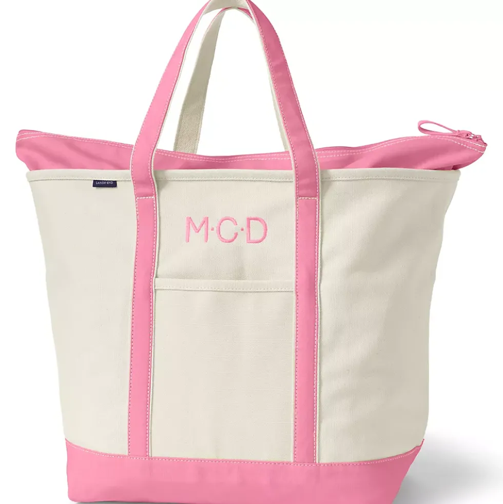 Medium 5 Pocket Open Top Canvas Tote Bag