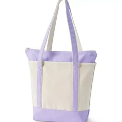 Medium 5 Pocket Open Top Canvas Tote Bag