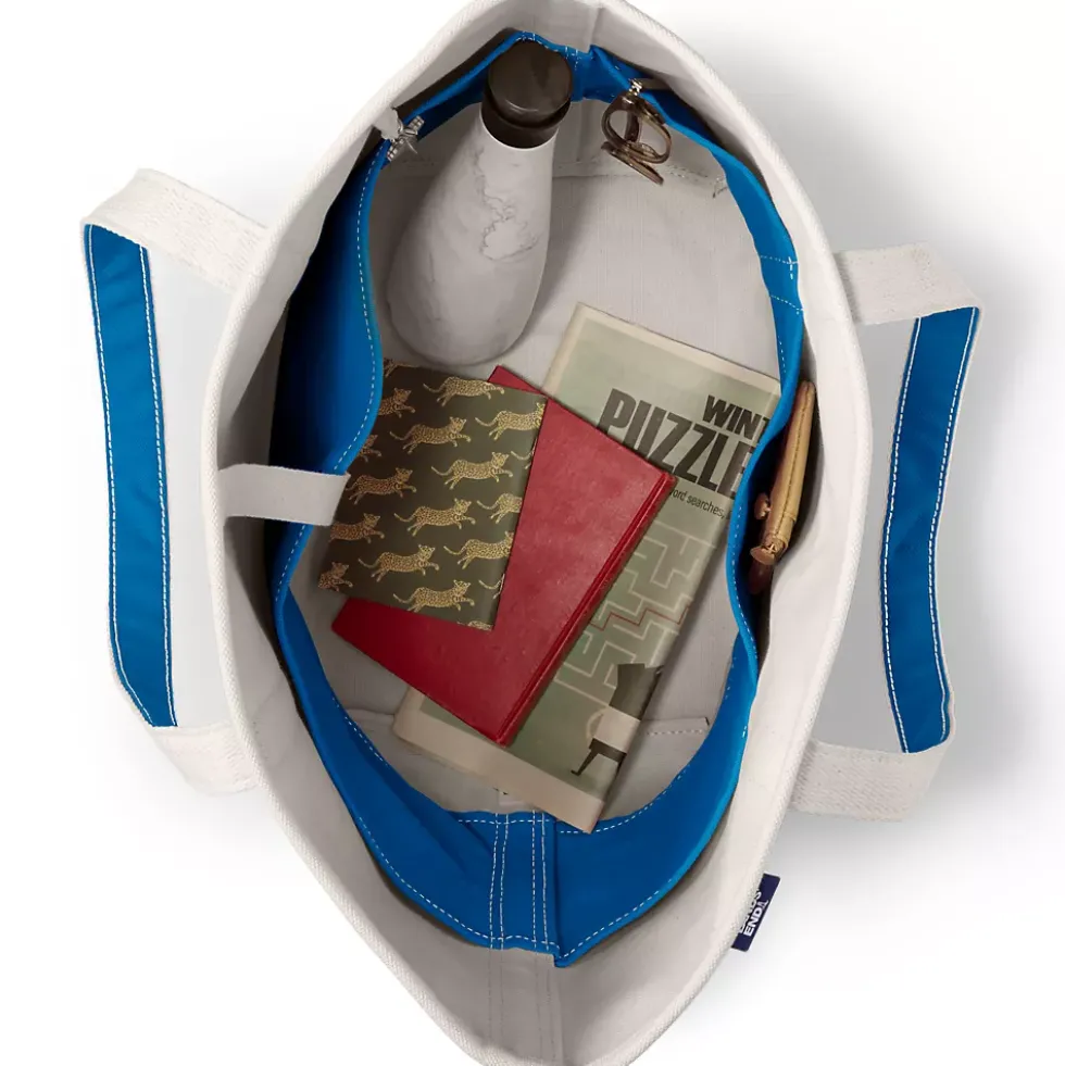 Medium 5 Pocket Open Top Canvas Tote Bag
