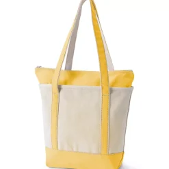 Medium 5 Pocket Open Top Canvas Tote Bag