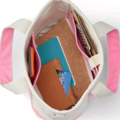 Medium 5 Pocket Open Top Canvas Tote Bag