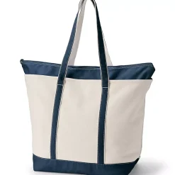 Medium 5 Pocket Open Top Canvas Tote Bag