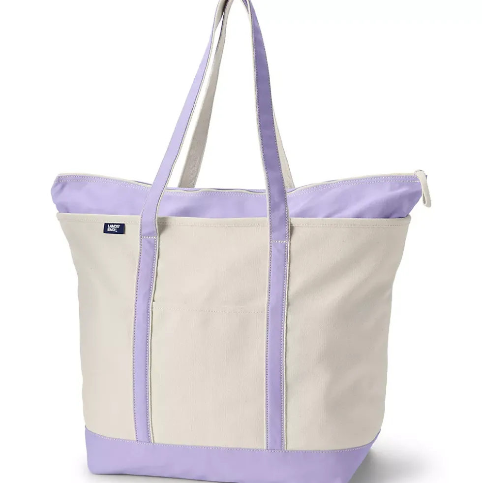 Medium 5 Pocket Open Top Canvas Tote Bag